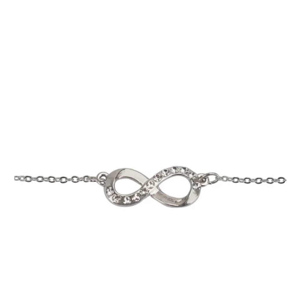 Fine Silver Infinity Necklace - image 2